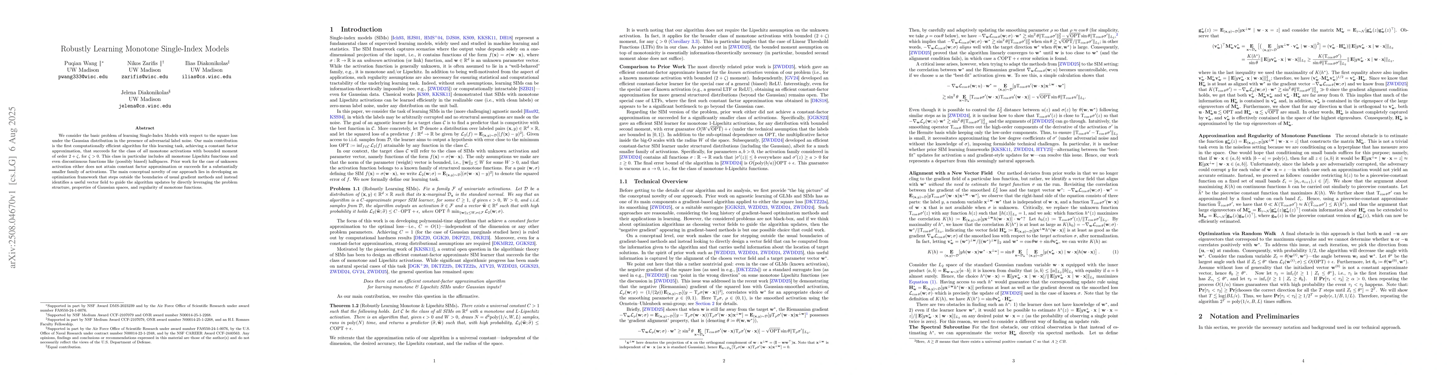 Thumbnail for Robustly Learning Monotone Single-Index Models