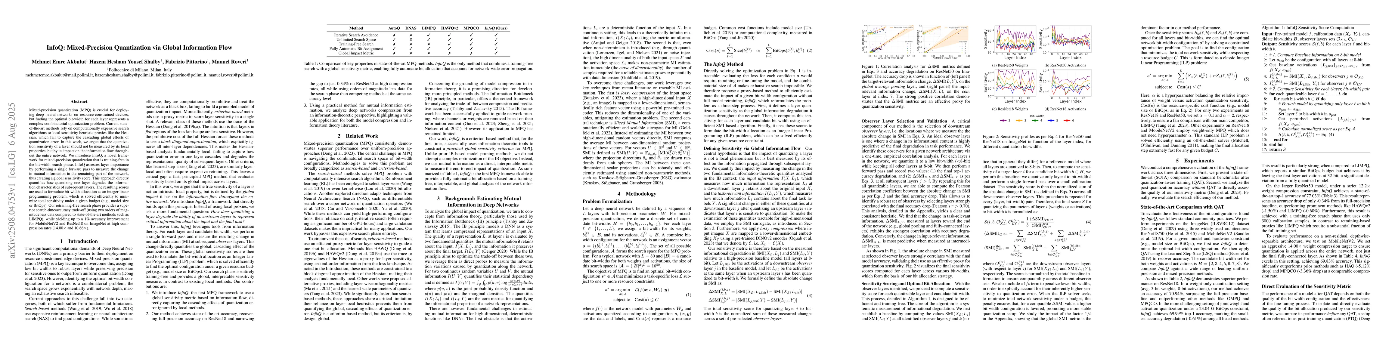 Thumbnail for InfoQ: Mixed-Precision Quantization via Global Information Flow
