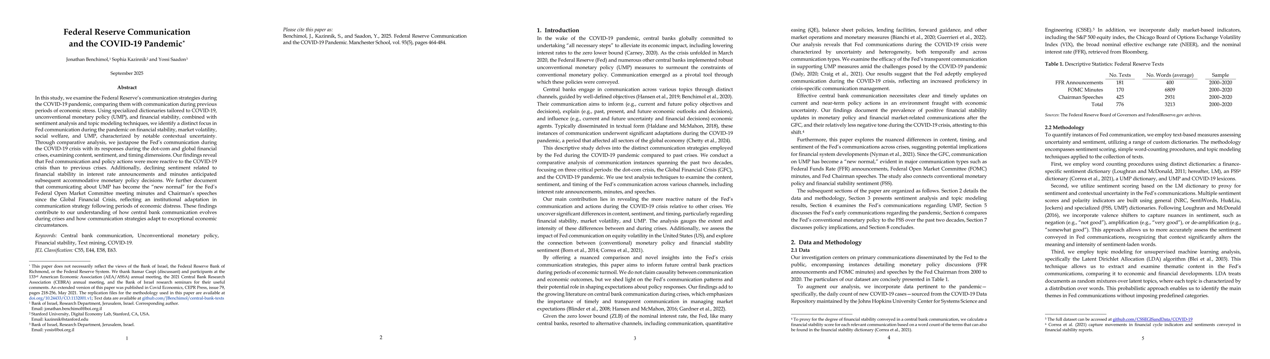 Thumbnail for Federal Reserve Communication and the COVID-19 Pandemic