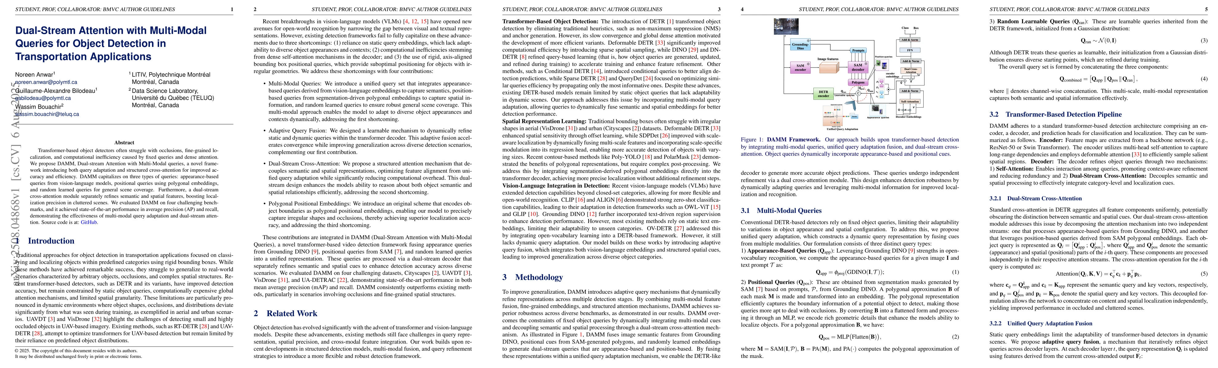 Thumbnail for Dual-Stream Attention with Multi-Modal Queries for Object Detection in
  Transportation Applications