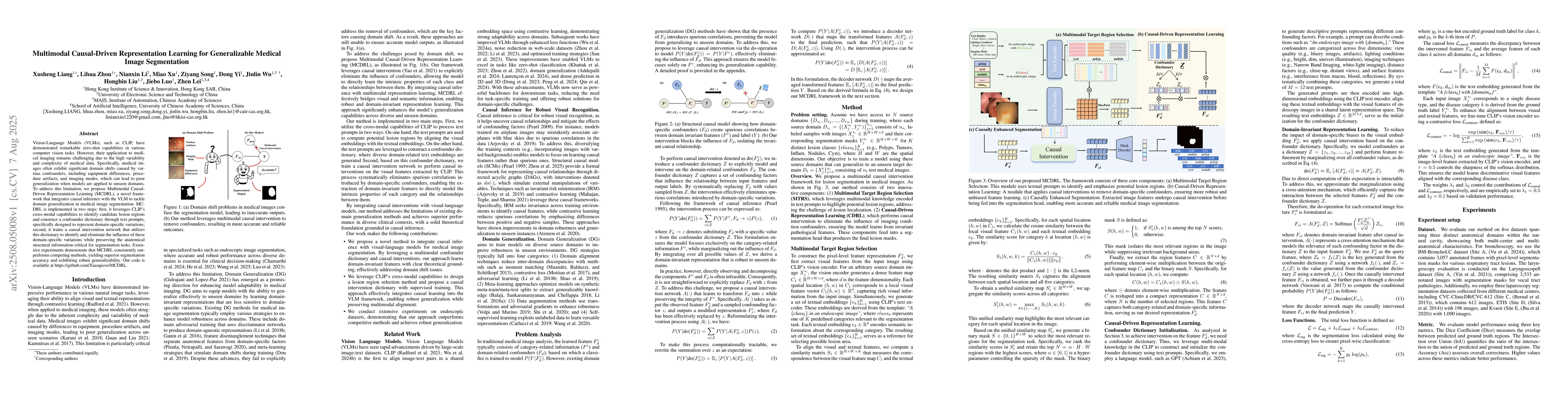 Thumbnail for Multimodal Causal-Driven Representation Learning for Generalizable
  Medical Image Segmentation