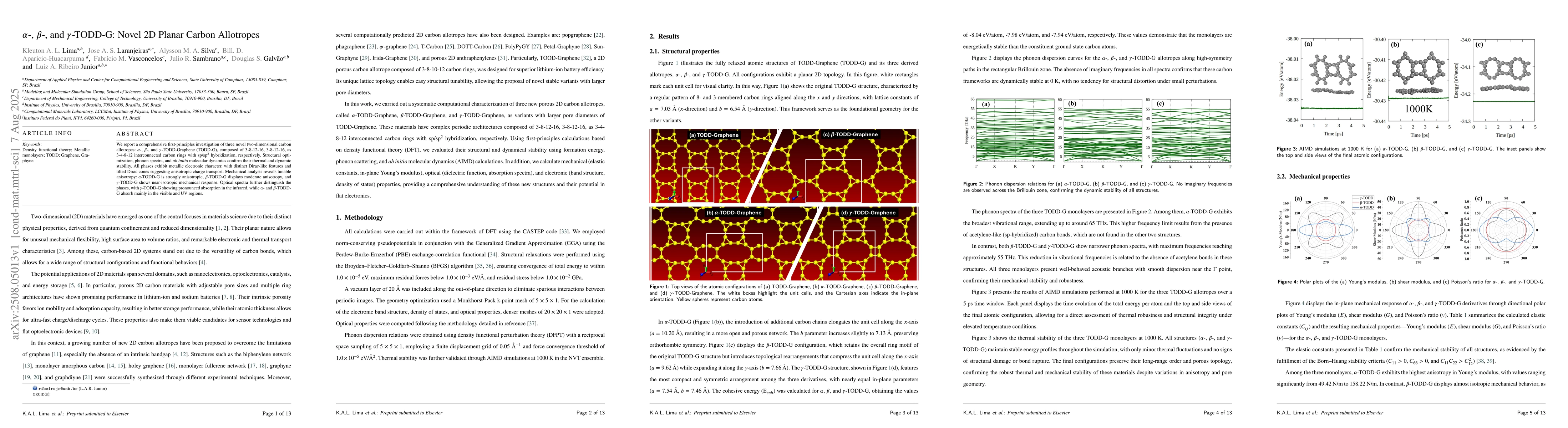 Thumbnail for Alpha-, Beta-, and Gamma-TODD-G: Novel 2D Planar Carbon Allotropes