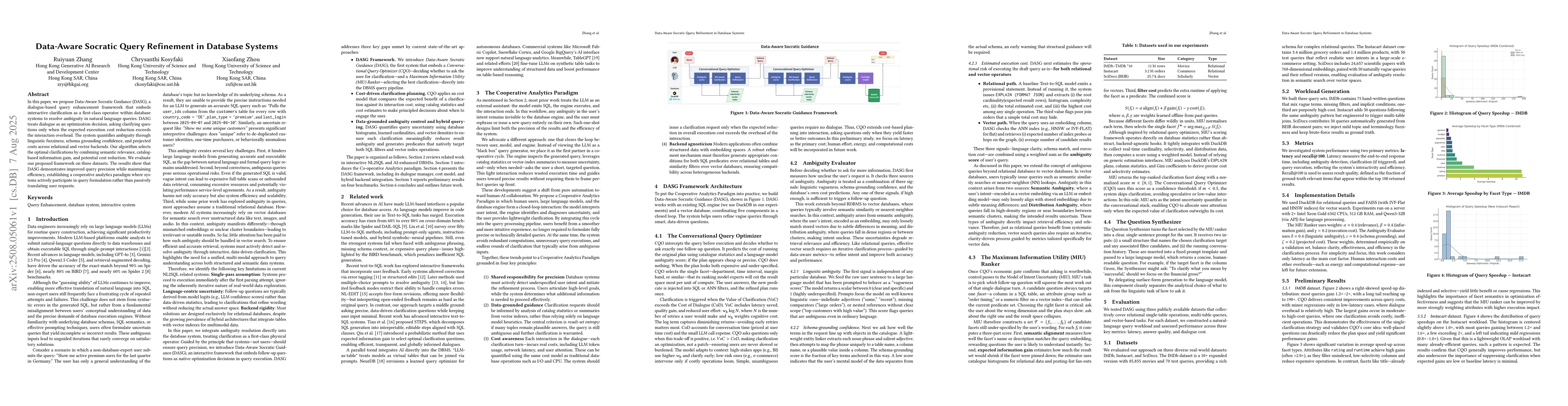 Thumbnail for Data-Aware Socratic Query Refinement in Database Systems