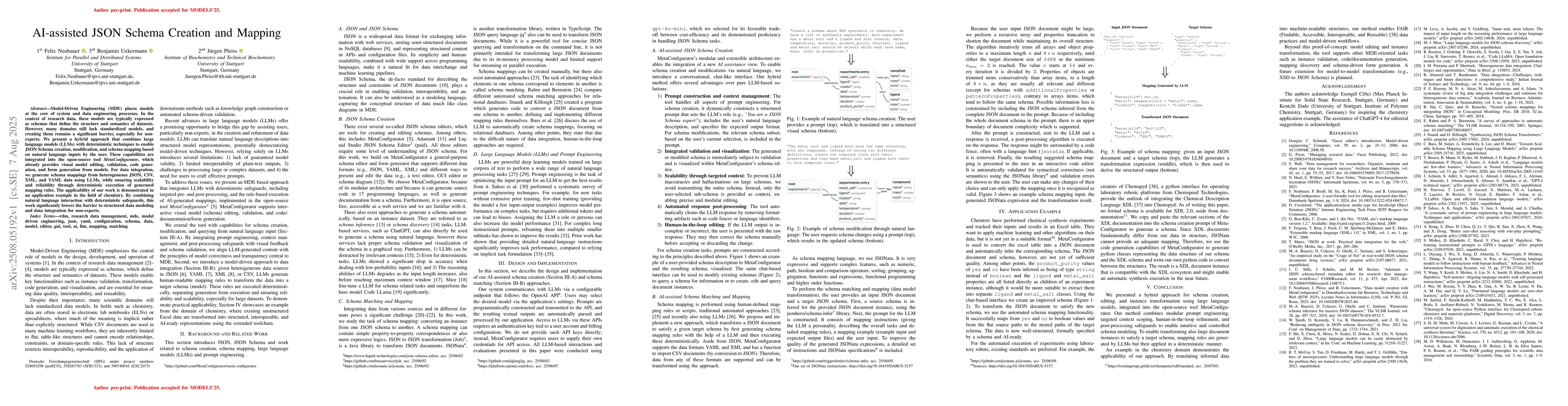 Thumbnail for AI-assisted JSON Schema Creation and Mapping