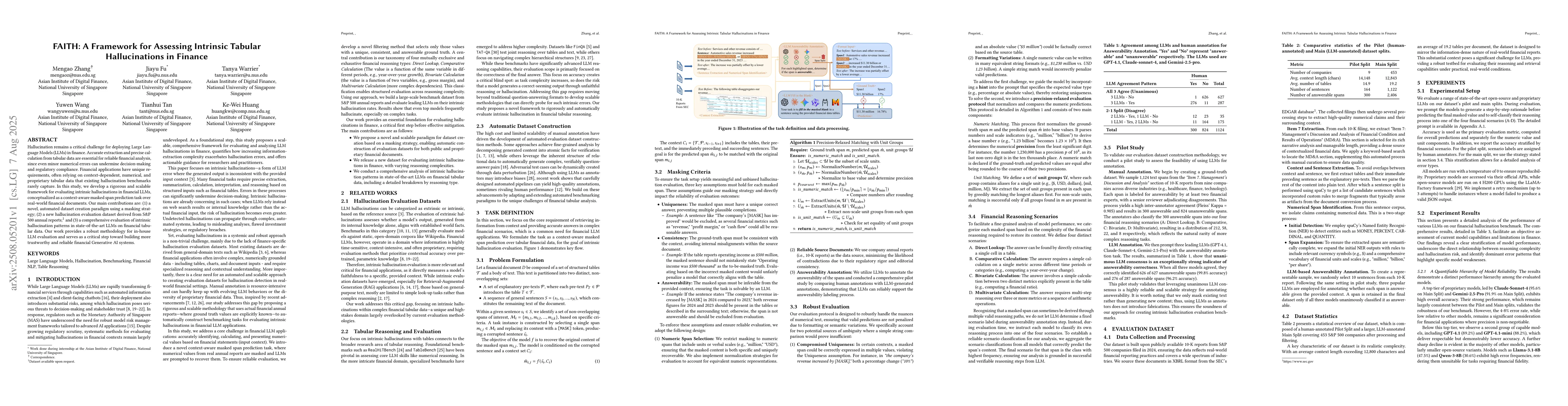 Thumbnail for FAITH: A Framework for Assessing Intrinsic Tabular Hallucinations in
  finance