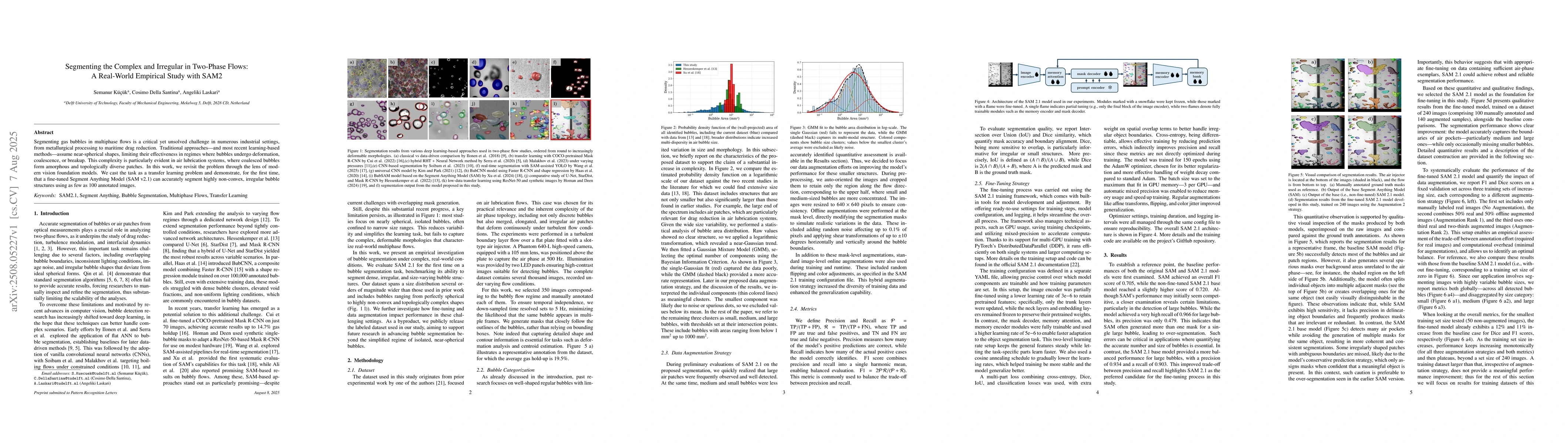 Thumbnail for Segmenting the Complex and Irregular in Two-Phase Flows: A Real-World
  Empirical Study with SAM2