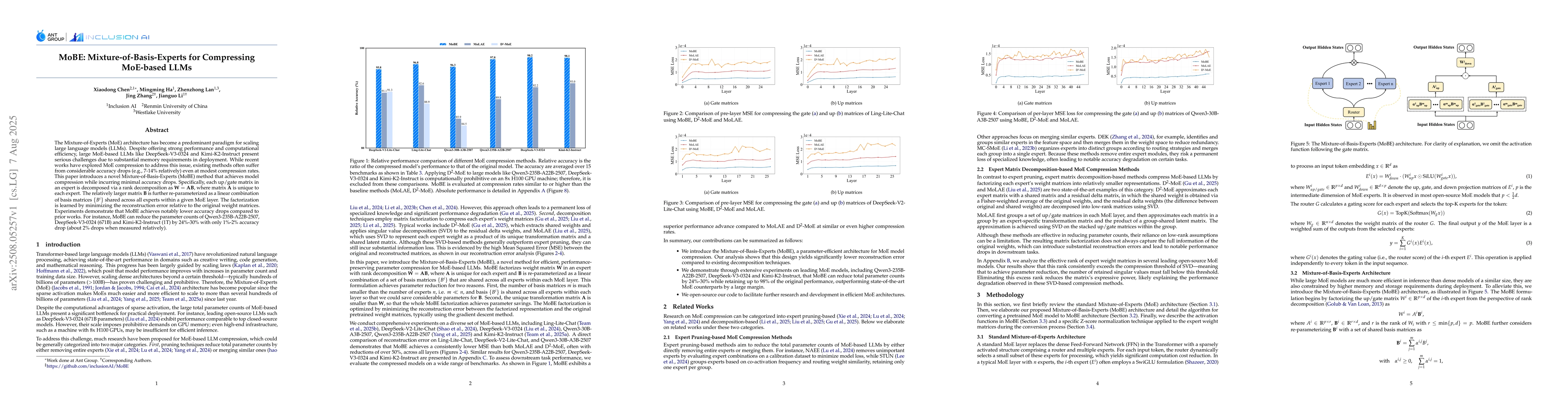 Thumbnail for MoBE: Mixture-of-Basis-Experts for Compressing MoE-based LLMs