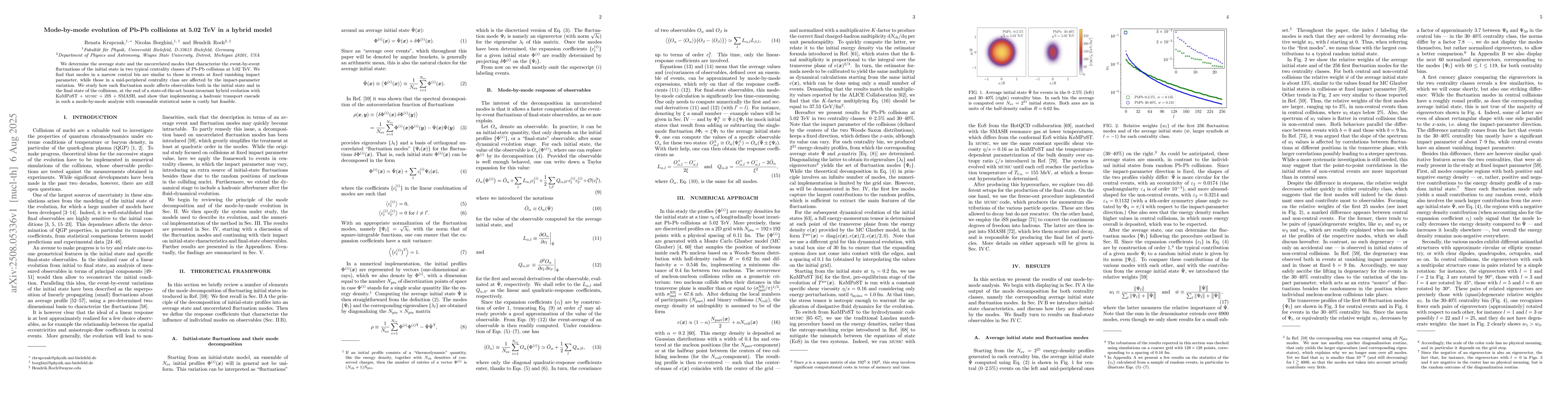 Thumbnail for Mode-by-mode evolution of Pb-Pb collisions at 5.02 TeV in a hybrid model