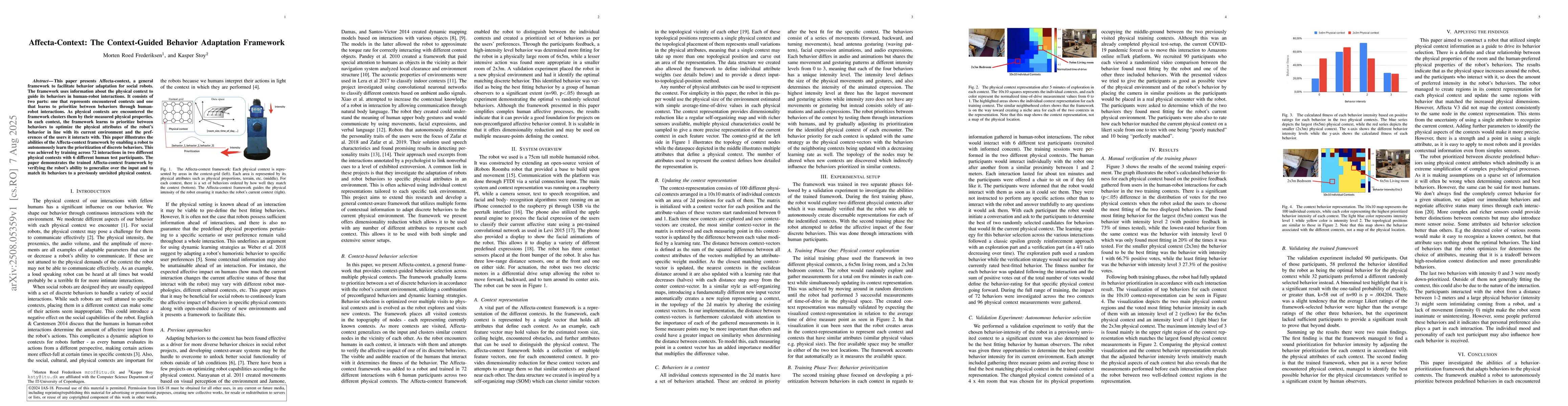 Thumbnail for Affecta-Context: The Context-Guided Behavior Adaptation Framework