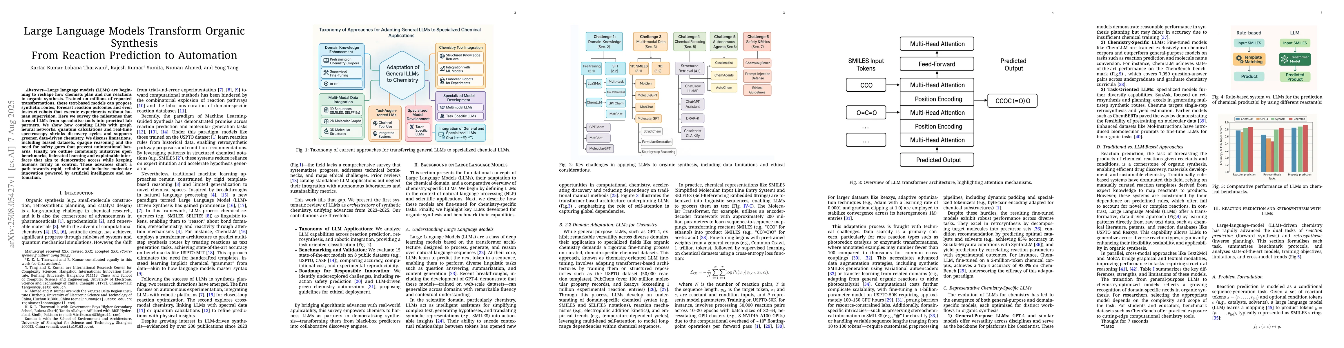 Thumbnail for Large Language Models Transform Organic Synthesis From Reaction
  Prediction to Automation