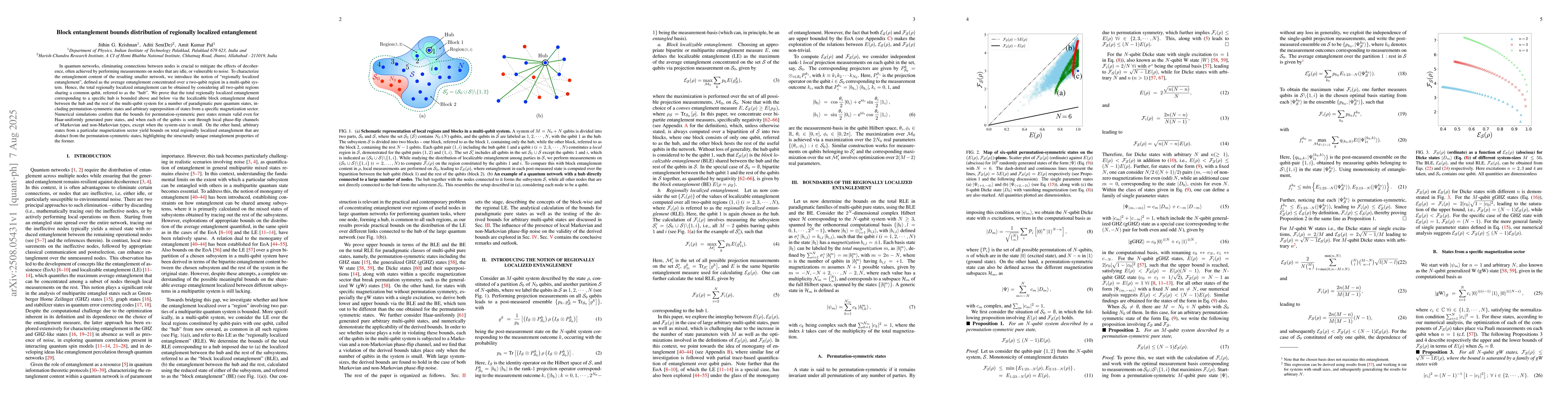 Thumbnail for Block entanglement bounds distribution of regionally localized
  entanglement