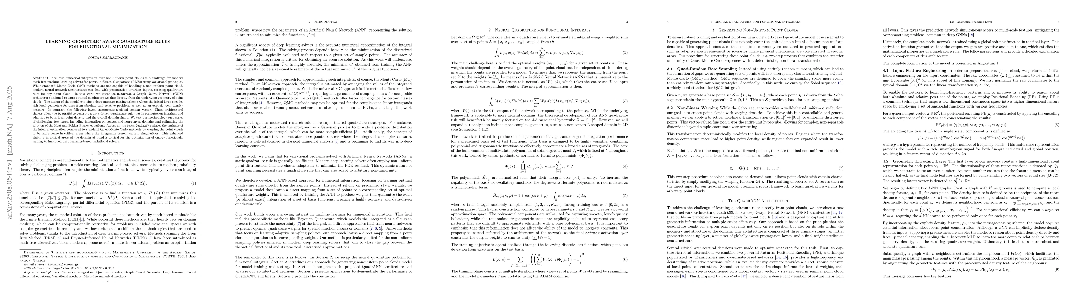 Thumbnail for Learning Geometric-Aware Quadrature Rules for Functional Minimization
