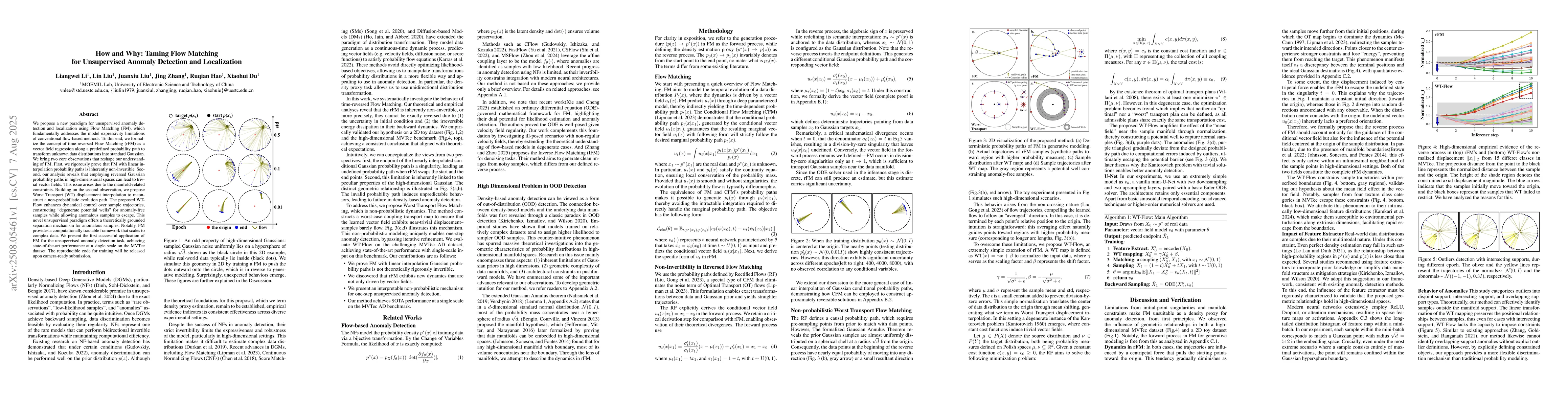 Thumbnail for How and Why: Taming Flow Matching for Unsupervised Anomaly Detection and
  Localization