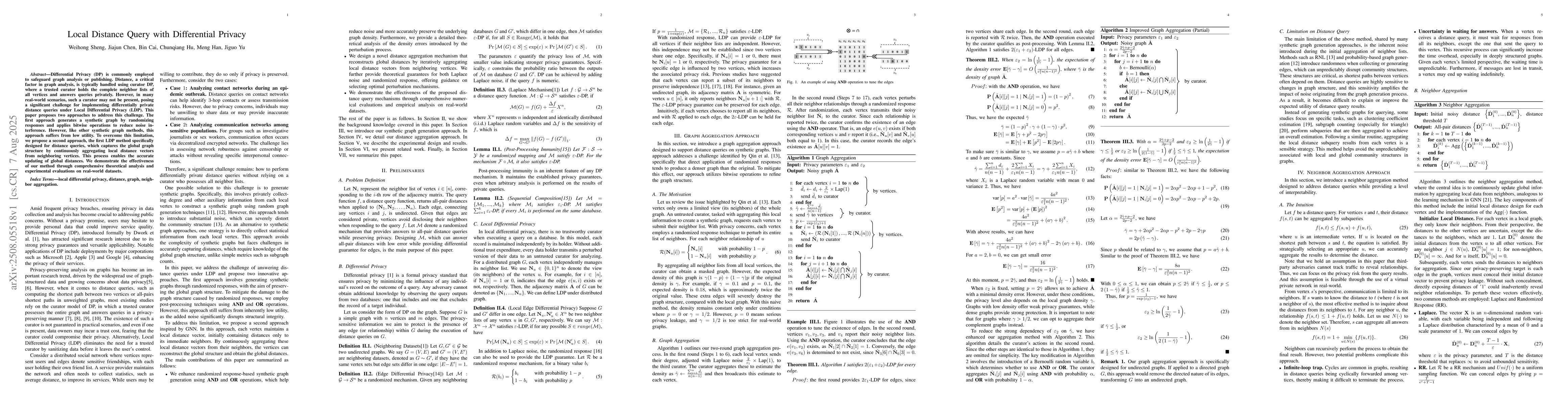 Thumbnail for Local Distance Query with Differential Privacy