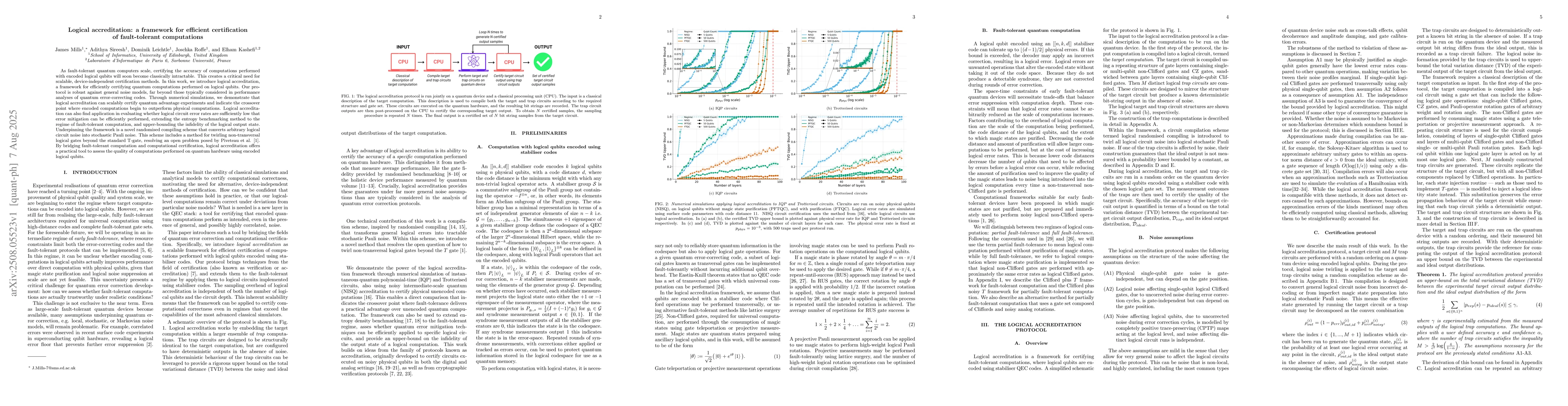 Thumbnail for Logical accreditation: a framework for efficient certification of
  fault-tolerant computations
