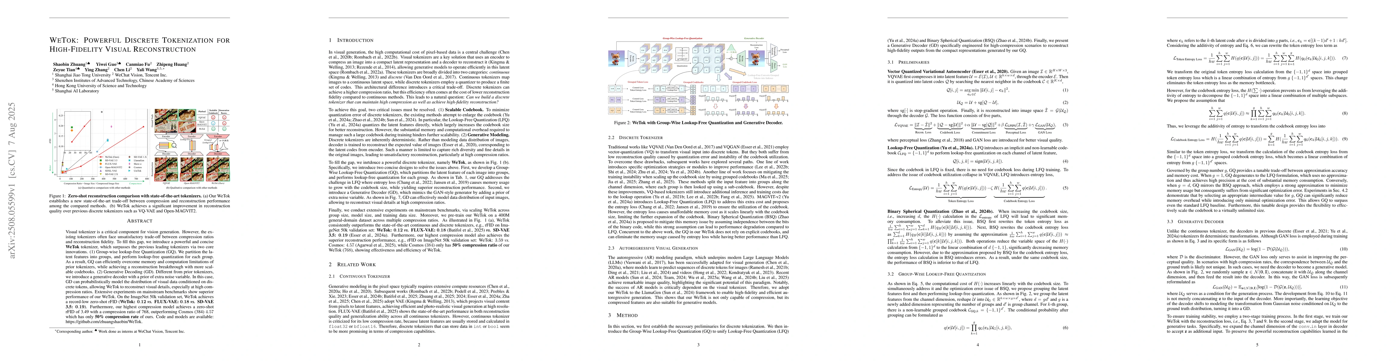 Thumbnail for WeTok: Powerful Discrete Tokenization for High-Fidelity Visual
  Reconstruction