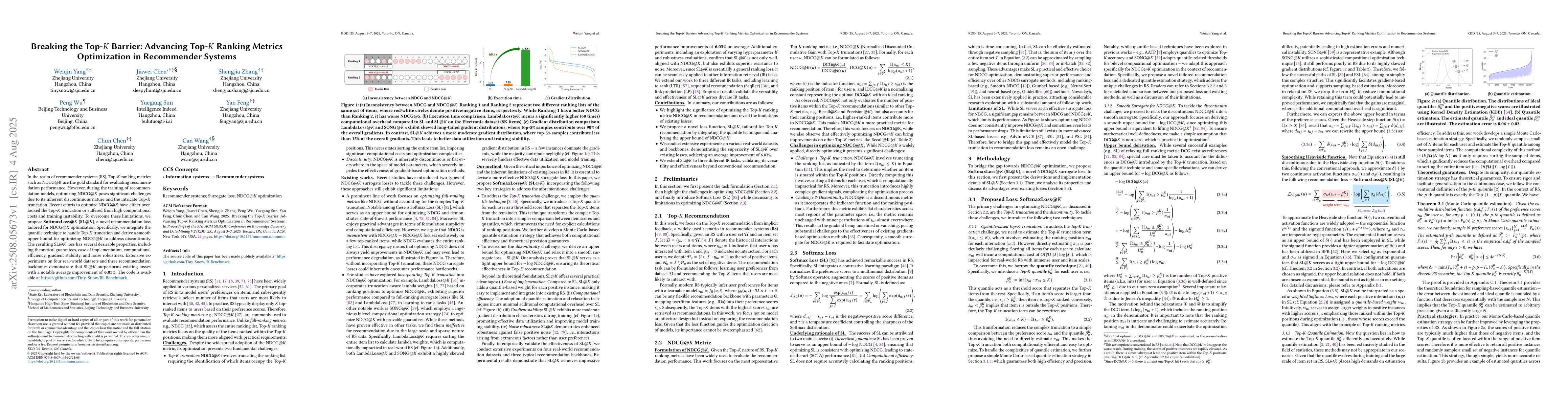 Thumbnail for Breaking the Top-$K$ Barrier: Advancing Top-$K$ Ranking Metrics
  Optimization in Recommender Systems