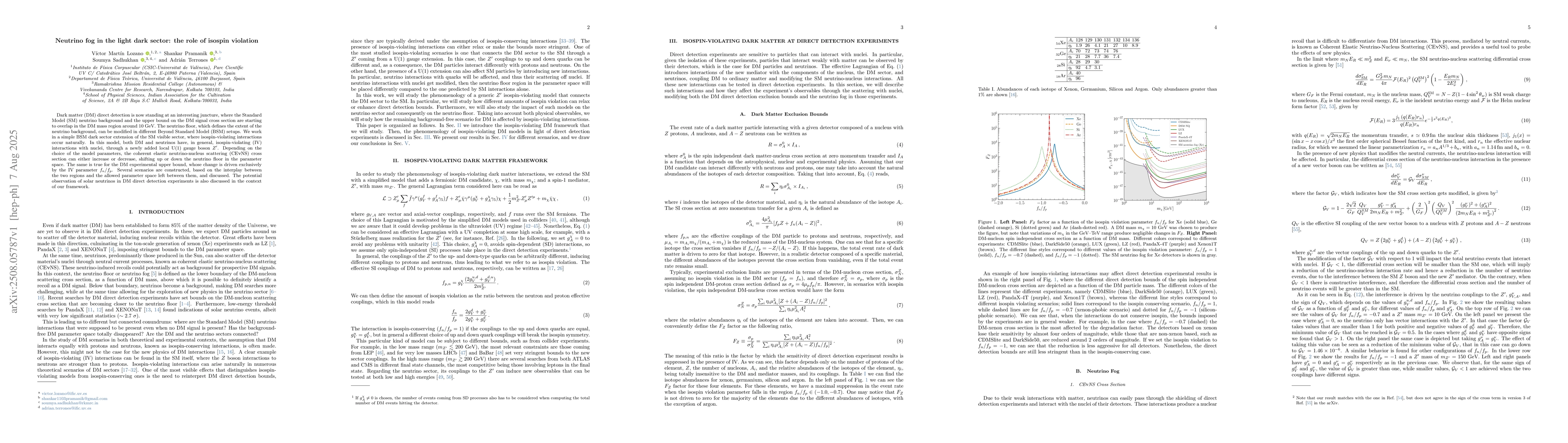 Thumbnail for Neutrino fog in the light dark sector: the role of isospin violation