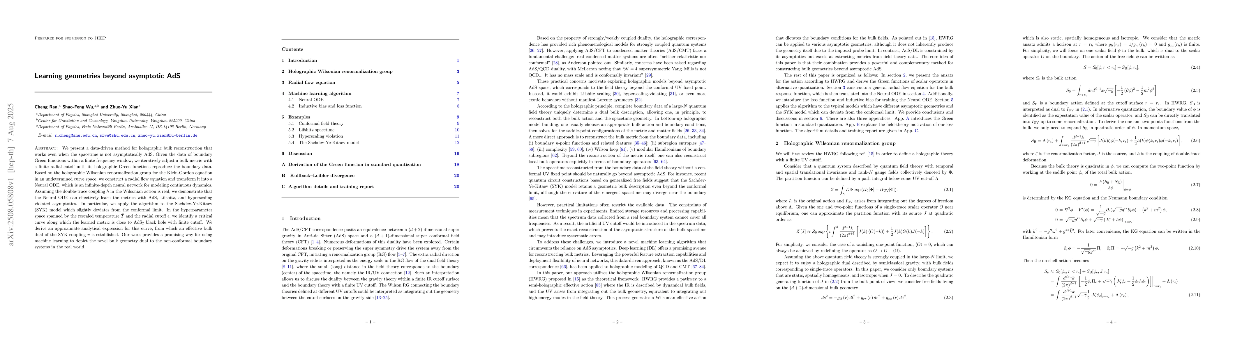 Thumbnail for Learning geometries beyond asymptotic AdS