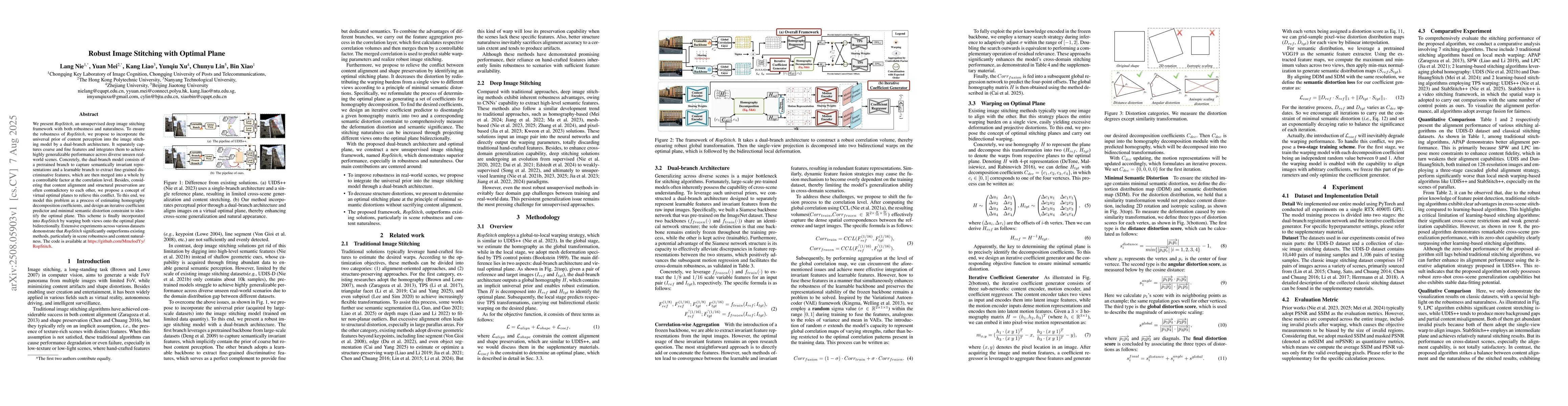 Thumbnail for Robust Image Stitching with Optimal Plane