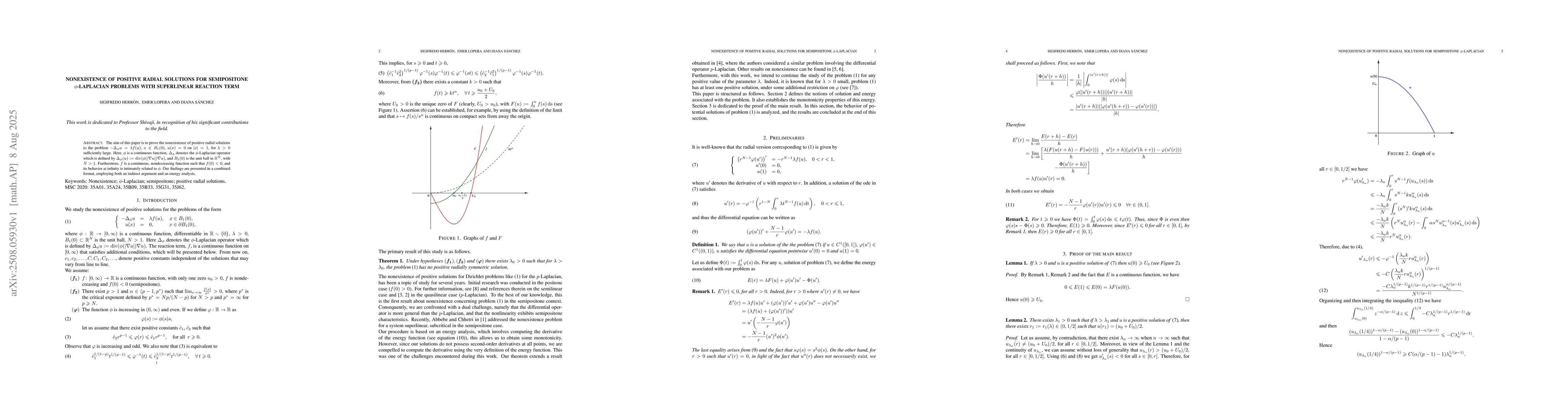 Thumbnail for Nonexistence of positive radial solutions for semipositone
  $φ$-Laplacian problems with superlinear reaction term
