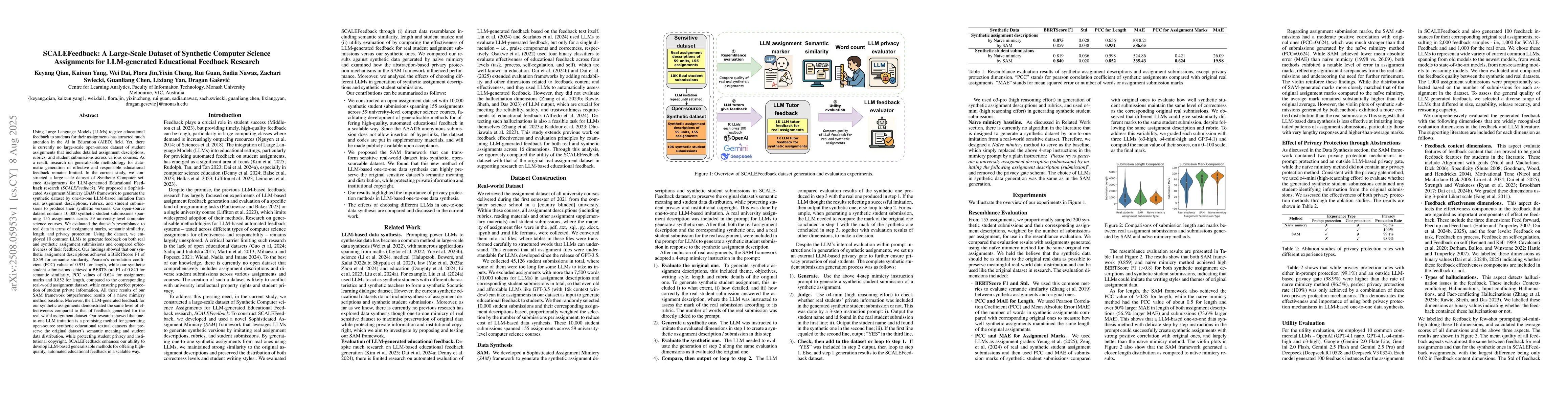Thumbnail for SCALEFeedback: A Large-Scale Dataset of Synthetic Computer Science
  Assignments for LLM-generated Educational Feedback Research