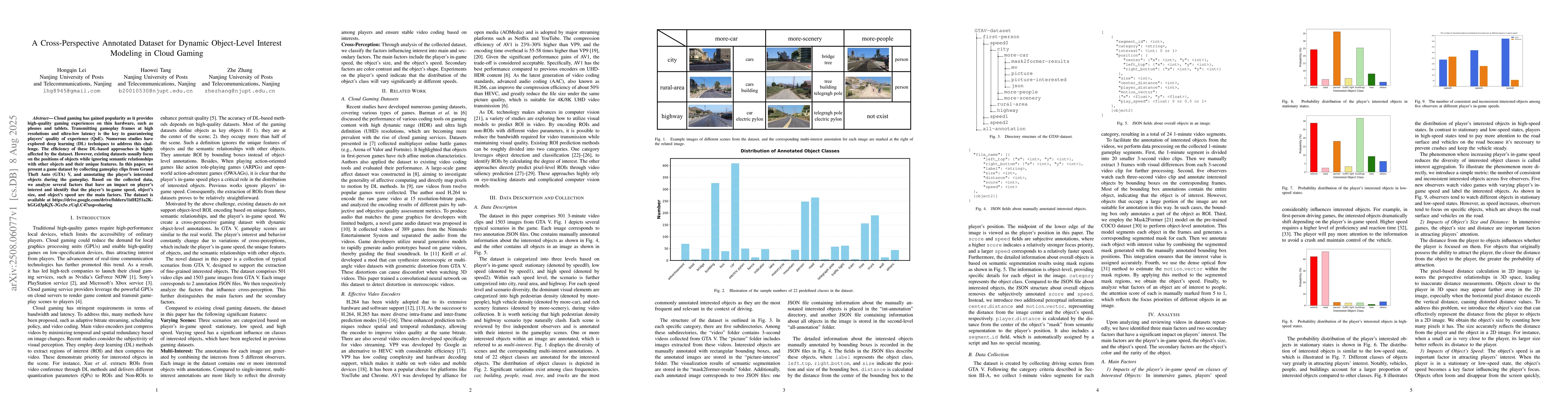 Thumbnail for A Cross-Perspective Annotated Dataset for Dynamic Object-Level Attention
  Modeling in Cloud Gaming