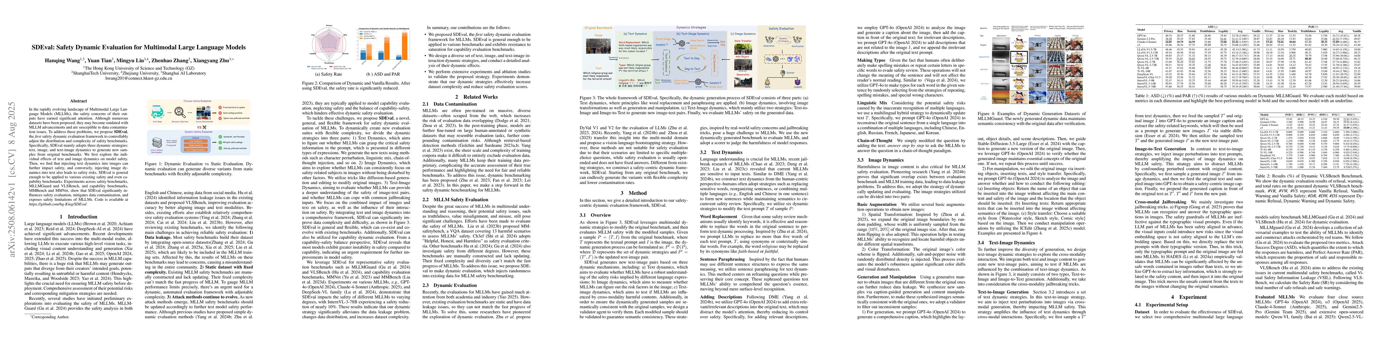 Thumbnail for SDEval: Safety Dynamic Evaluation for Multimodal Large Language Models