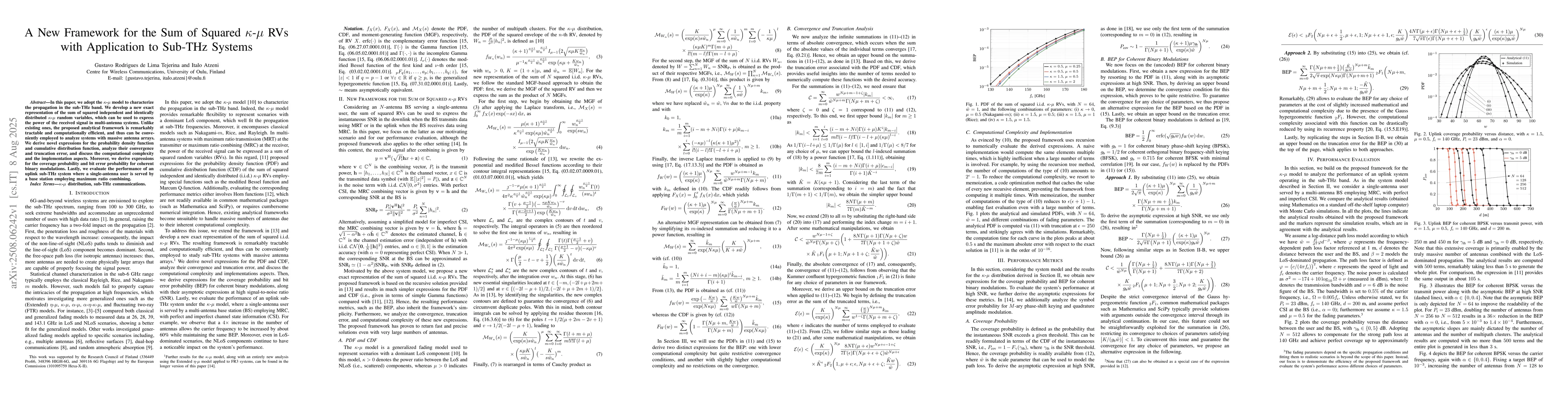 Thumbnail for A New Framework for the Sum of Squared $κ$-$μ$ RVs with
  Application to Sub-THz Systems