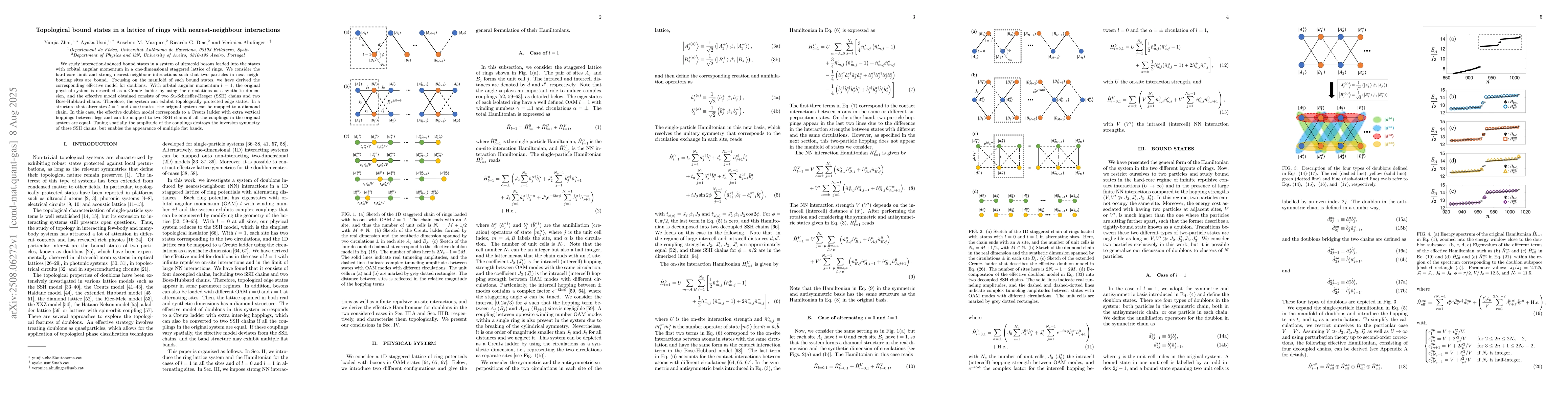 Thumbnail for Topological bound states in a lattice of rings with nearest-neighbour
  interactions