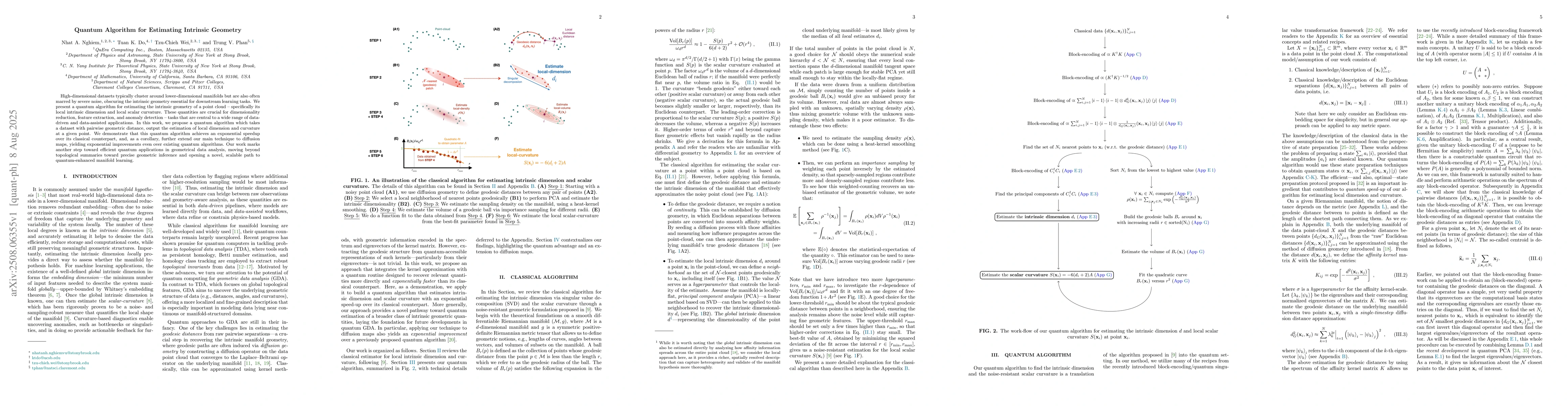 Thumbnail for Quantum Algorithm for Estimating Intrinsic Geometry