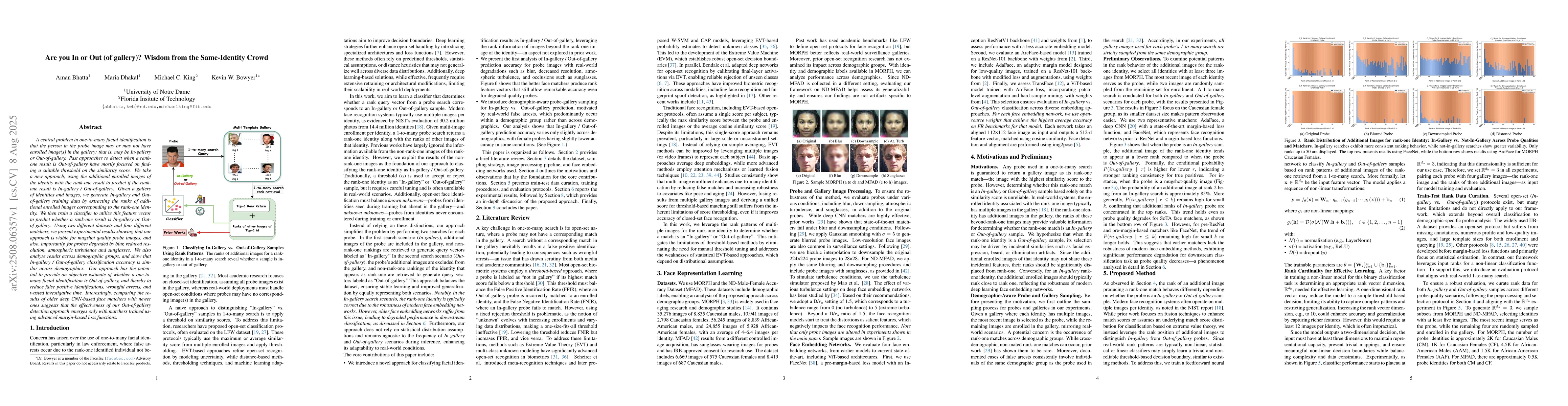 Thumbnail for Are you In or Out (of gallery)? Wisdom from the Same-Identity Crowd