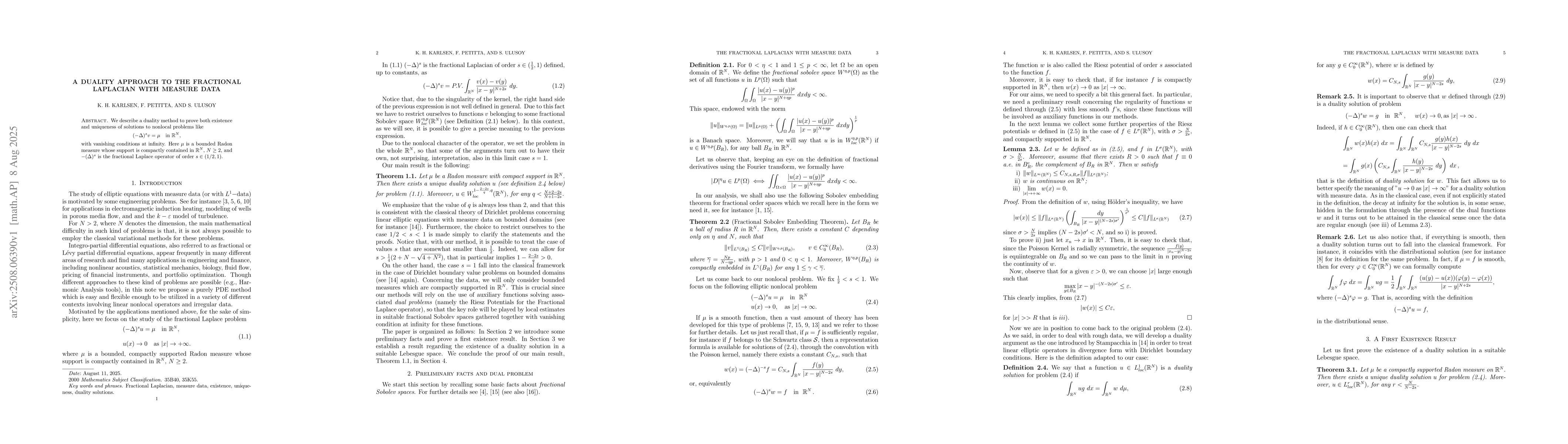 Thumbnail for A duality approach to the fractional Laplacian with measure data