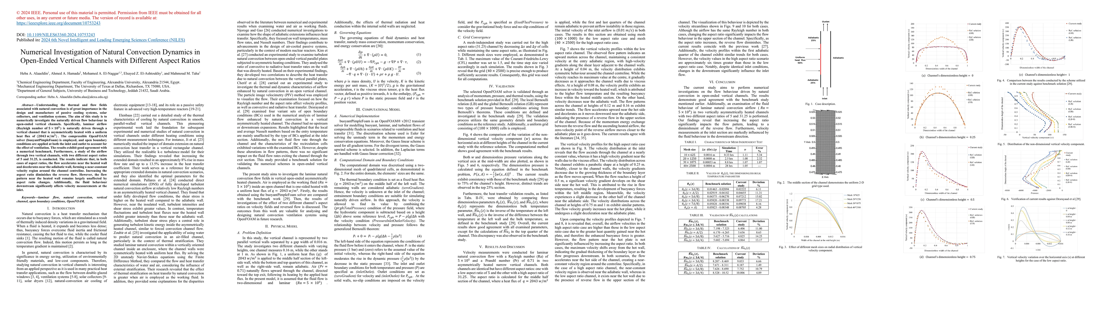 Thumbnail for Numerical Investigation of Natural Convection Dynamics in Open-Ended
  Vertical Channels with Different Aspect Ratios