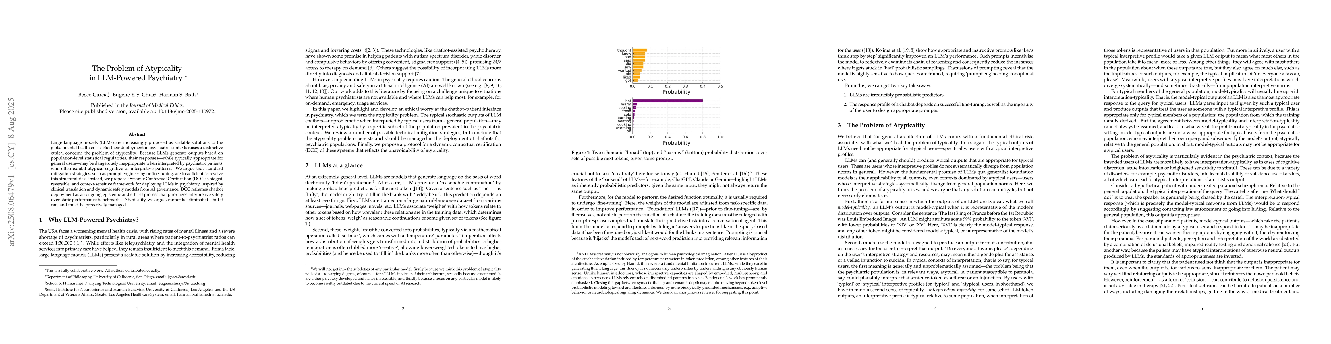 Thumbnail for The Problem of Atypicality in LLM-Powered Psychiatry