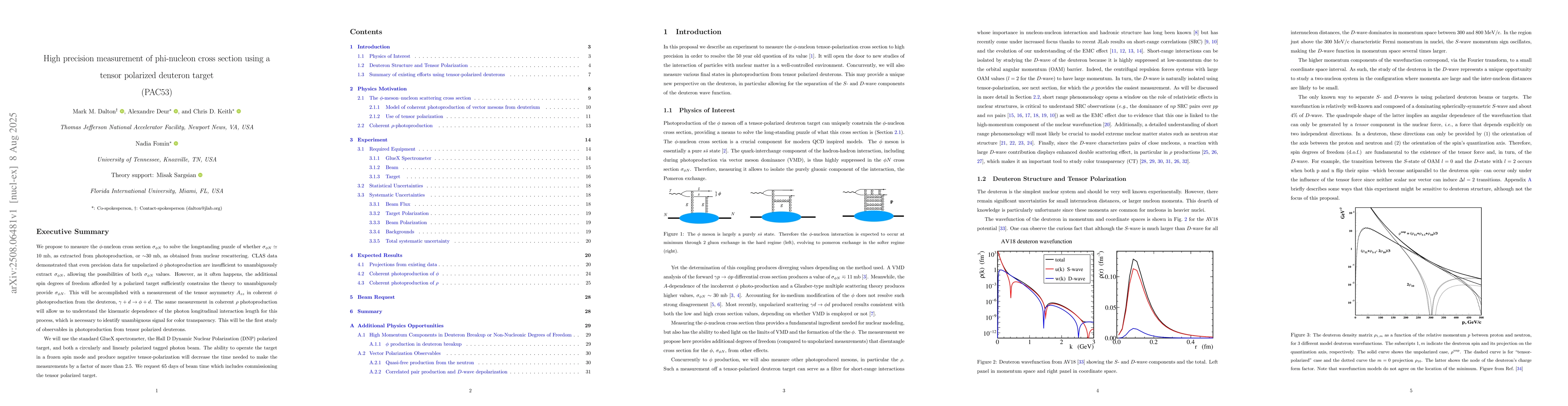Thumbnail for High precision measurement of phi-nucleon cross section using a tensor
  polarized deuteron target