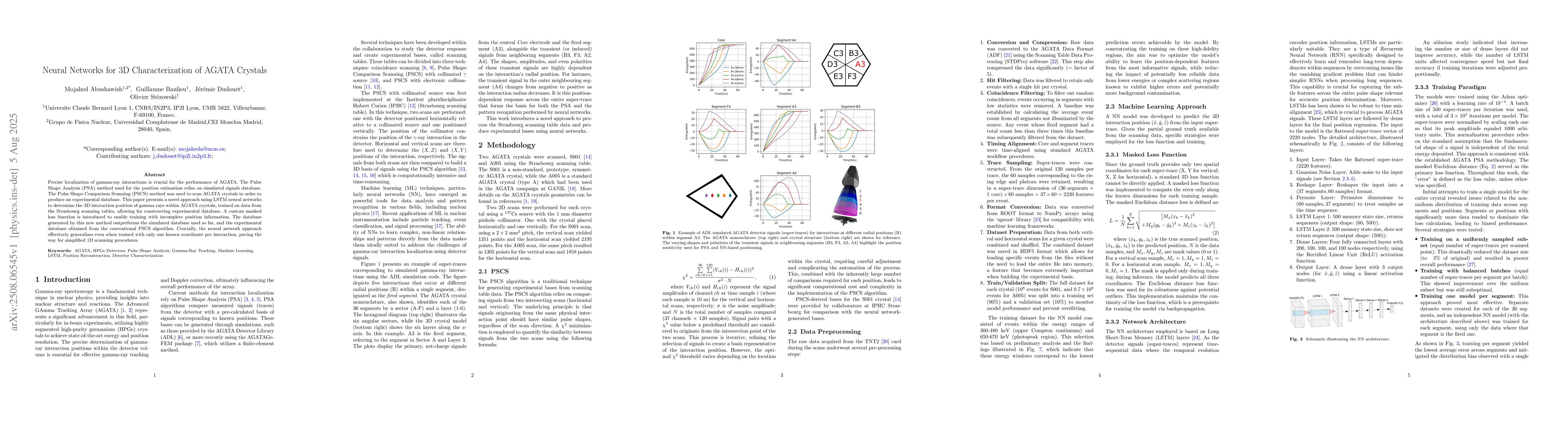 Thumbnail for Neural Networks for 3D Characterization of AGATA Crystals