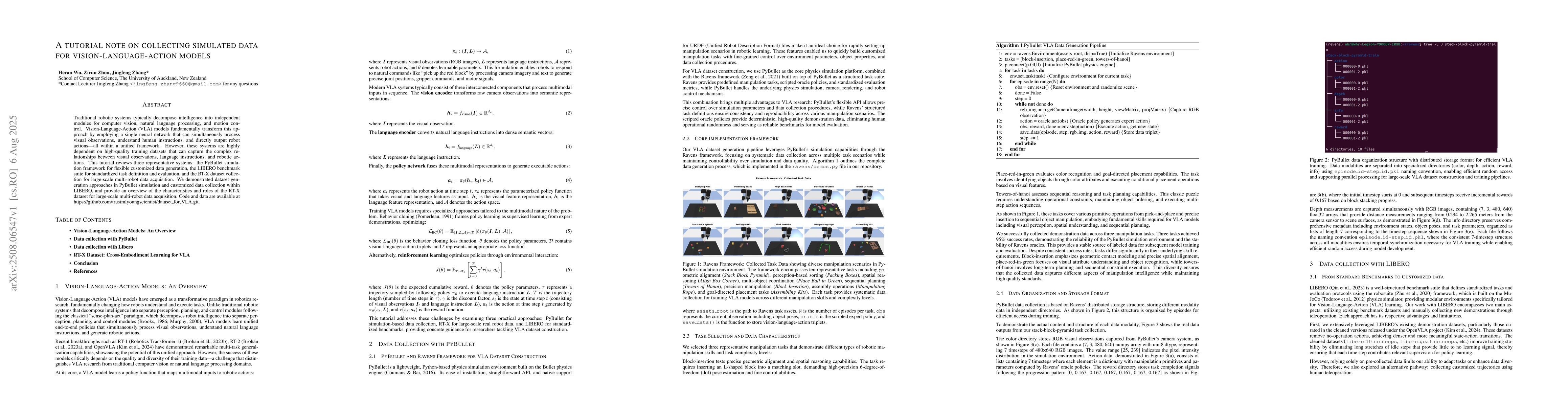 Thumbnail for A tutorial note on collecting simulated data for vision-language-action
  models