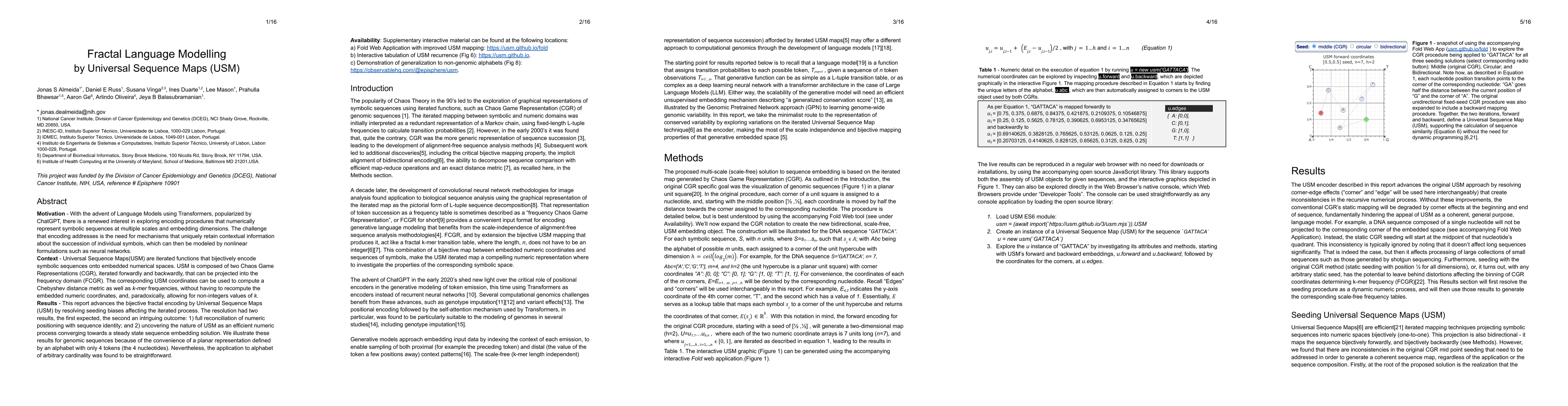Thumbnail for Fractal Language Modelling by Universal Sequence Maps (USM)