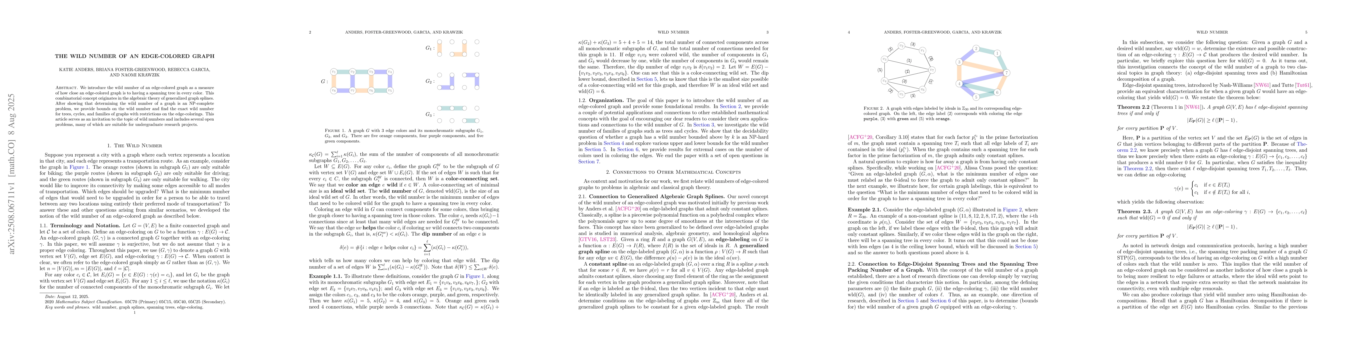 Thumbnail for The wild number of an edge-colored graph