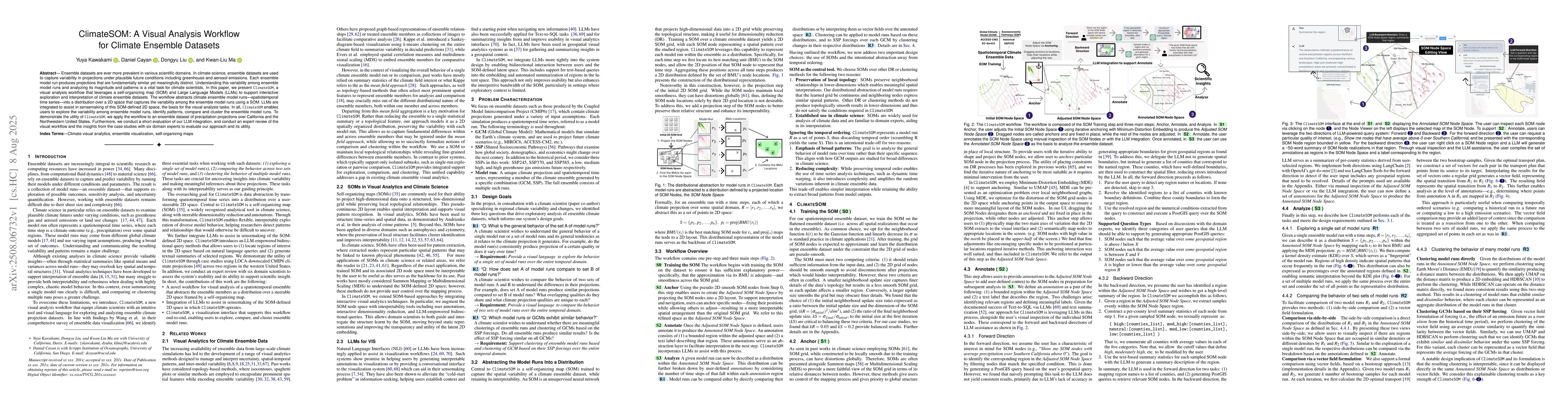 Thumbnail for ClimateSOM: A Visual Analysis Workflow for Climate Ensemble Datasets