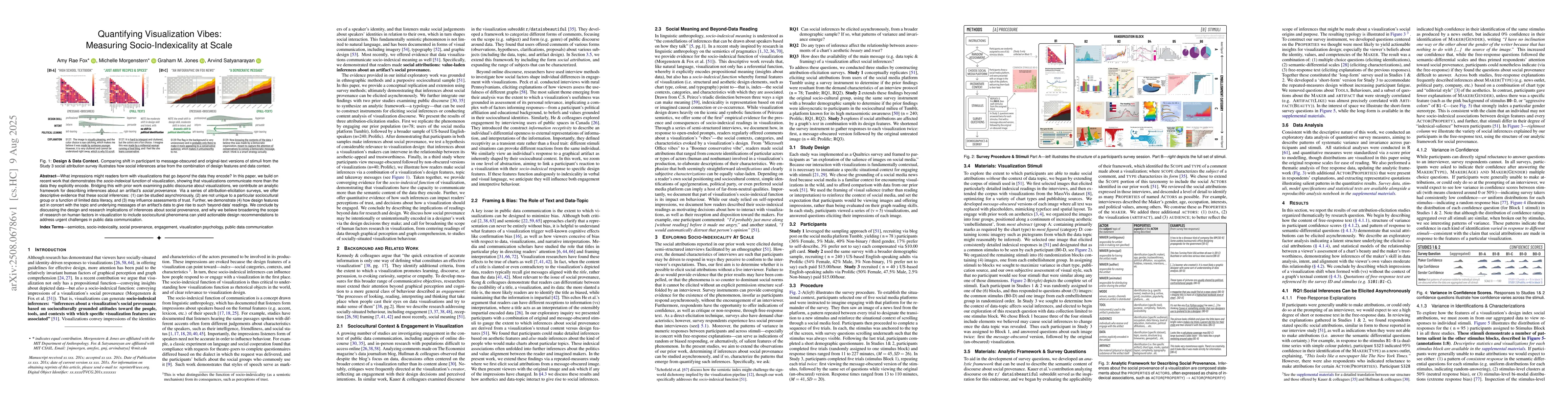 Thumbnail for Quantifying Visualization Vibes: Measuring Socio-Indexicality at Scale