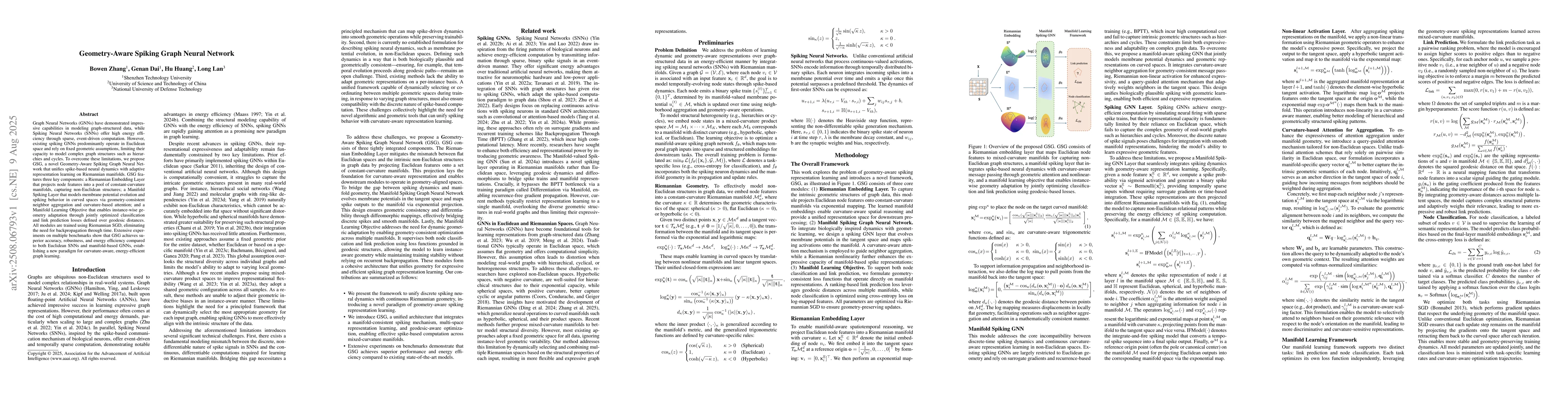 Thumbnail for Geometry-Aware Spiking Graph Neural Network