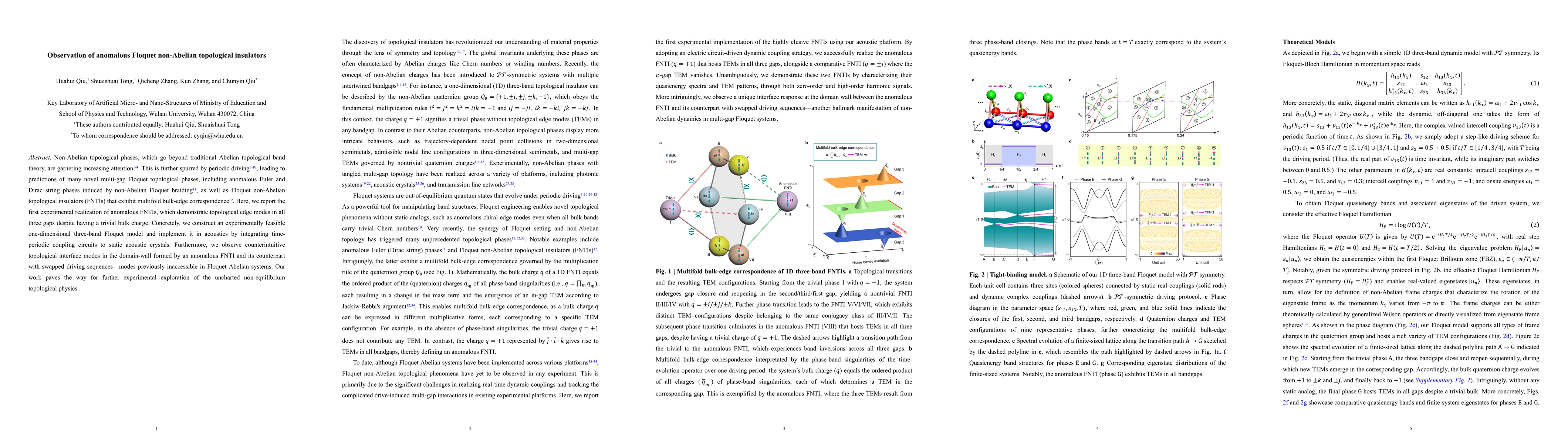 Thumbnail for Observation of anomalous Floquet non-Abelian topological insulators