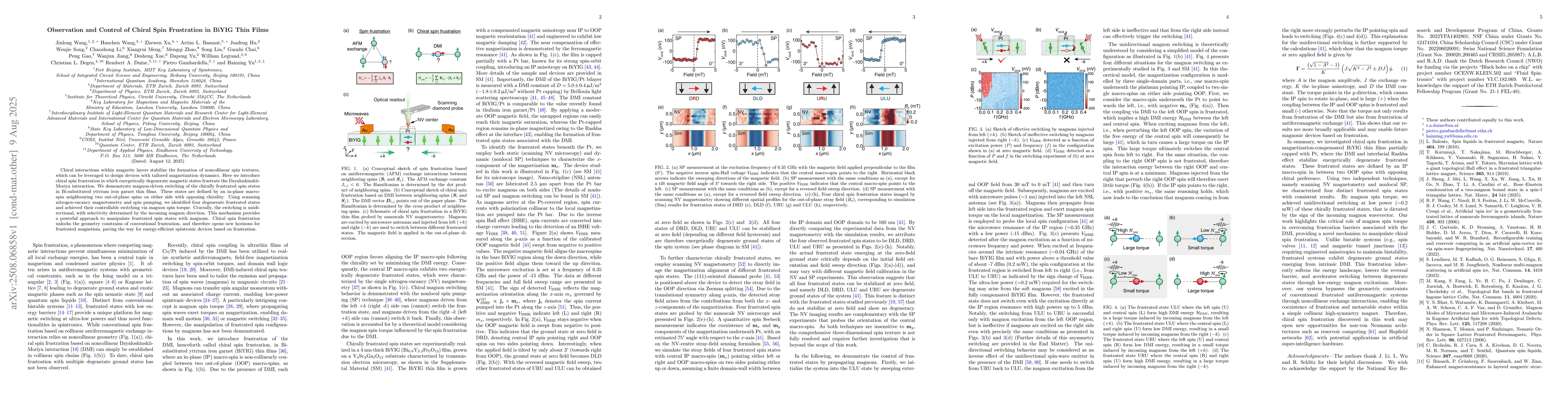 Thumbnail for Observation and Control of Chiral Spin Frustration in BiYIG Thin Films