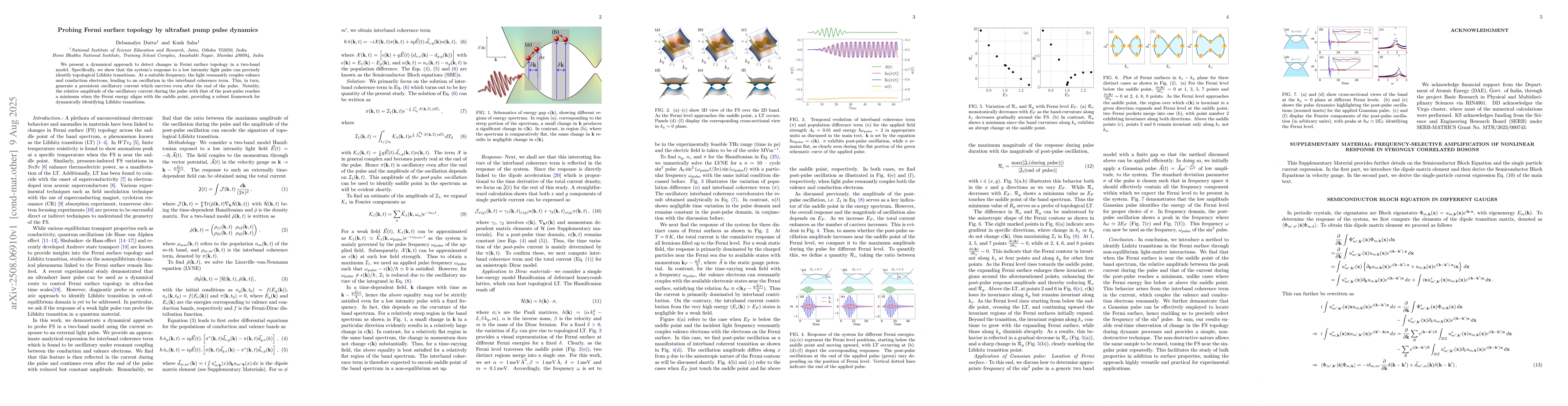 Thumbnail for Probing Fermi surface topology by ultrafast pump pulse dynamics