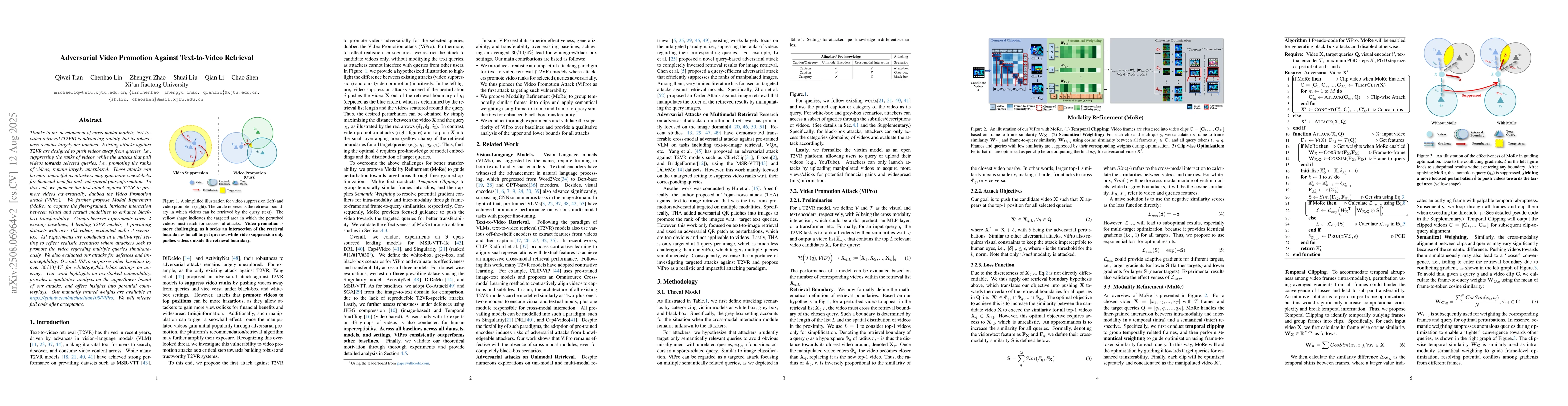 Thumbnail for Adversarial Video Promotion Against Text-to-Video Retrieval