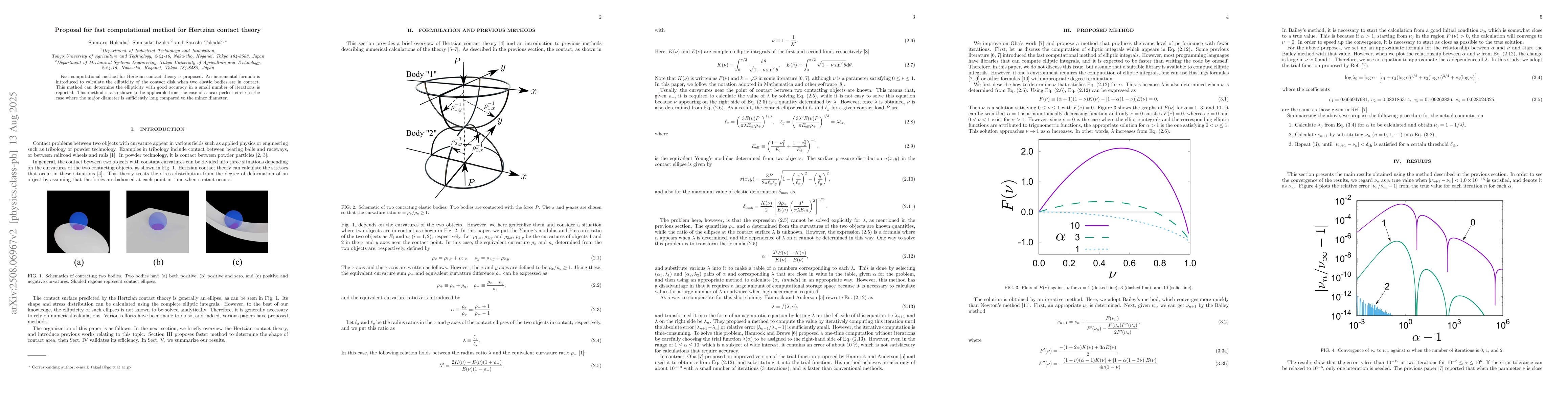 Thumbnail for Proposal for fast computational method for Hertzian contact theory