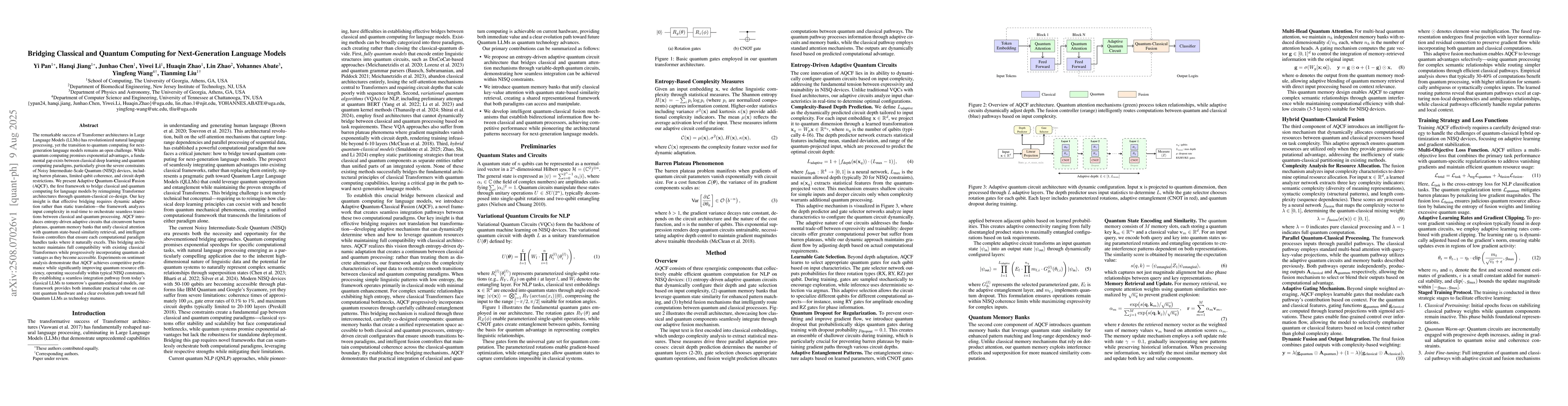 Thumbnail for Bridging Classical and Quantum Computing for Next-Generation Language
  Models