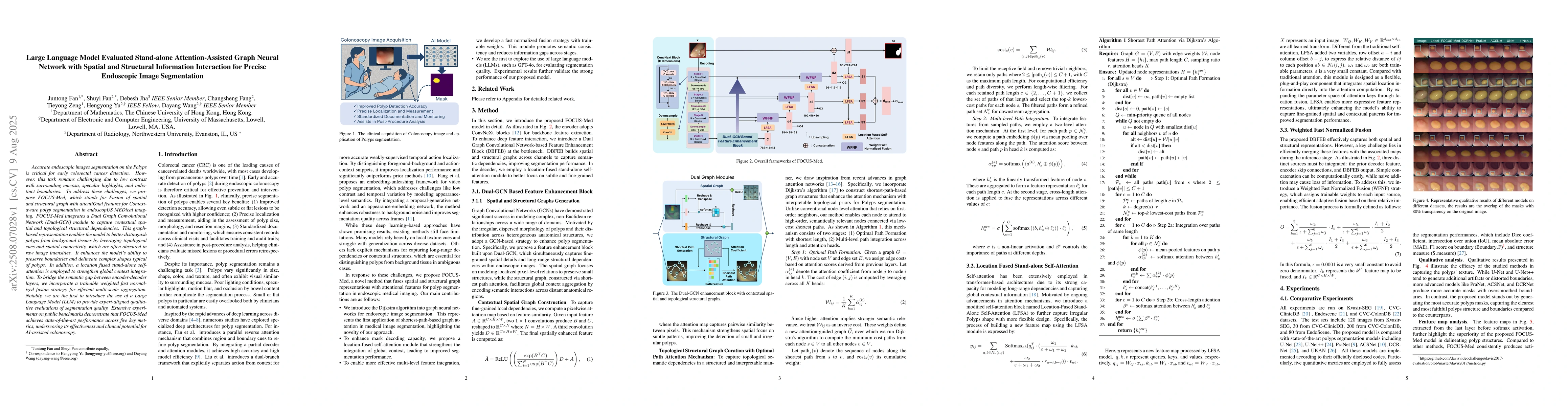 Thumbnail for Large Language Model Evaluated Stand-alone Attention-Assisted Graph
  Neural Network with Spatial and Structural Information Interaction for
  Precise Endoscopic Image Segmentation